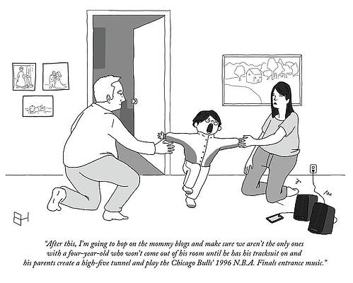 Tracks Wall Art featuring the drawing A Hop On The Mommy Blogs by Emma Hunsinger