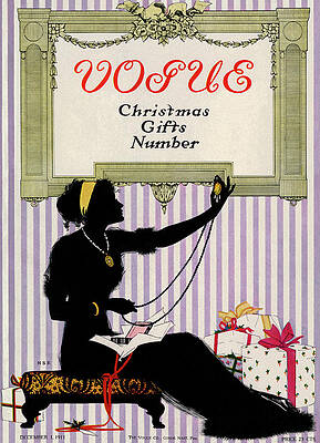 Silhouette Wall Art featuring the photograph A Silhouetted Woman Opening Gifts by Jessie Gillespie