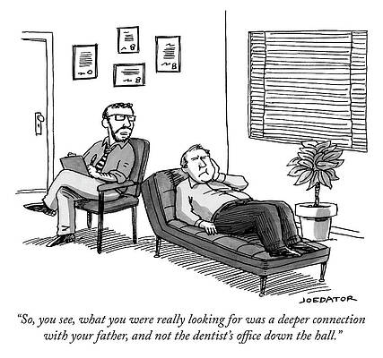 Pain Drawing - A Therapist Talks To A Patient by Joe Dator