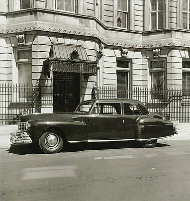 Car Photograph - A Vintage Lincoln Continental Coupe by Constantin Joffe