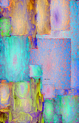 Abstract Wall Art featuring the digital art Abstract 01153 by Rafael Salazar