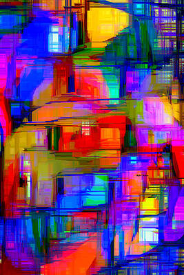 Abstract Wall Art featuring the digital art Abstract 1293 by Rafael Salazar