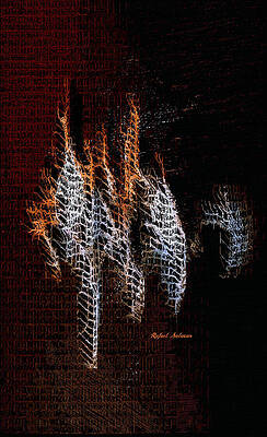 Wall Art featuring the digital art Abstract 401 by Rafael Salazar