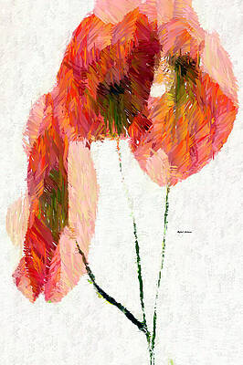 Nature Wall Art featuring the mixed media Abstract Flower 0718 by Rafael Salazar