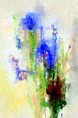 Nature Wall Art featuring the digital art Abstract Flower 0797 by Rafael Salazar