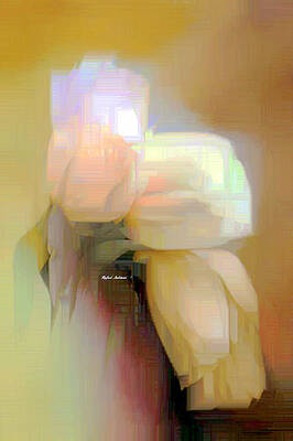 Nature Wall Art featuring the digital art Abstract Flower 9238 by Rafael Salazar