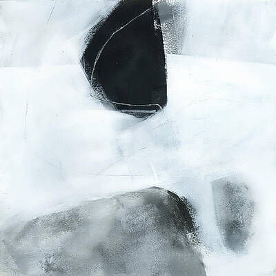 Monochrome Abstract Shapes Wall Art