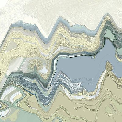 Wall Art featuring the digital art Agate by Gina Harrison