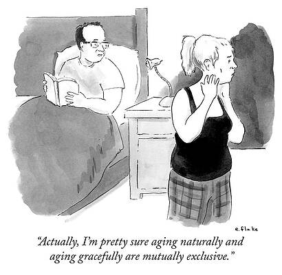 Natural Drawing - Aging Naturally And Aging Gracefully by Emily Flake