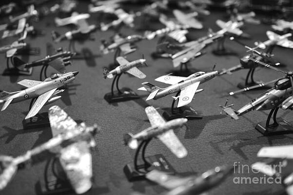 Transportation Wall Art featuring the photograph Airplane Collection - Black And White by Stefano Senise