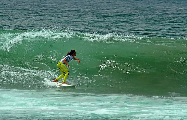 Watersport Photograph - Alessa Quizon Surfer Girl by Waterdancer