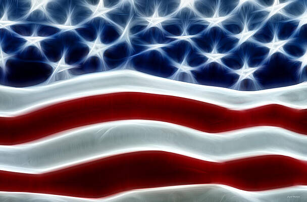 Wall Art featuring the photograph American Flag by Crystal Wightman