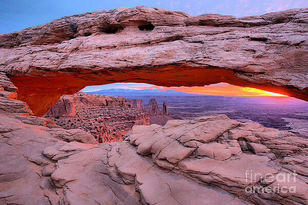 Wall Art featuring the photograph Ancient Arch Sunrise by Adam Jewell