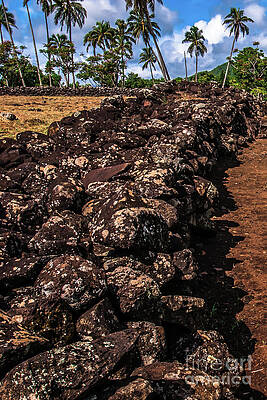 Wall Art featuring the photograph Ancient Heiau Kauai Hawaii by Blake Webster
