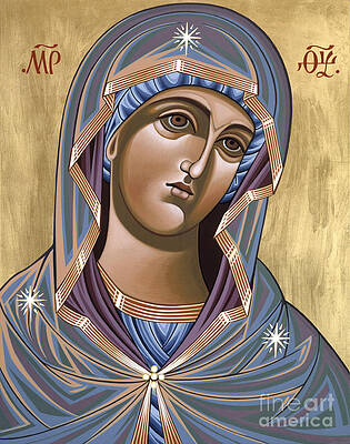 Wall Art featuring the painting Andronicus Icon Of The Mother Of God Consoler Of Mothers 123 by William Hart McNichols