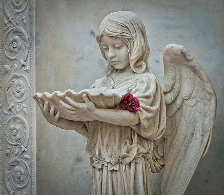 Photograph - Angel In The Garden by Marshall Hurley