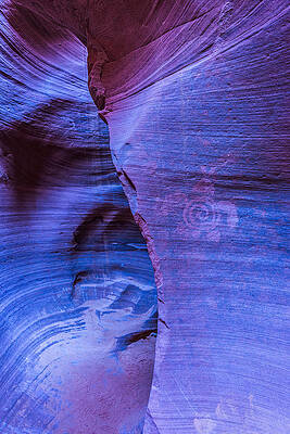 Wall Art featuring the photograph Antelope Canyon Grafitti by Duane Miller