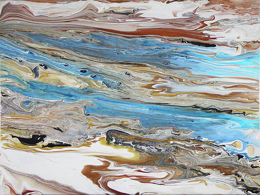 Wall Art featuring the painting Aqua by Madeleine Arnett