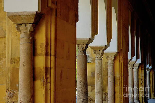 Wall Art featuring the photograph Arches Of The Patio De Los Naranjos In The Cathedral Of Cordoba by Sami Sarkis Photography