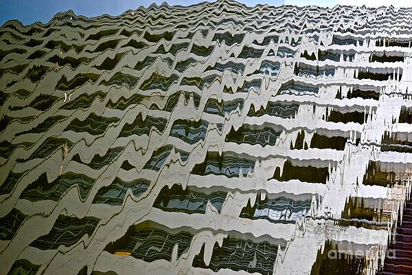 Reflection Photograph - Architectural Sound Waves by Debra Banks