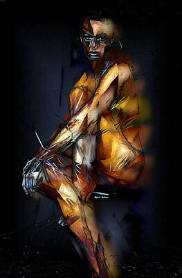 Wall Art featuring the digital art Are You Looking For Me by Rafael Salazar