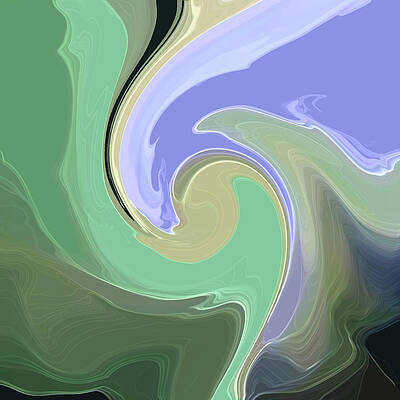 Wall Art featuring the digital art Art Glass by Gina Harrison