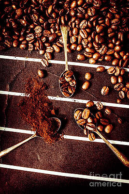 Rustic Photograph - Art In Coffee Process by Jorgo Photography