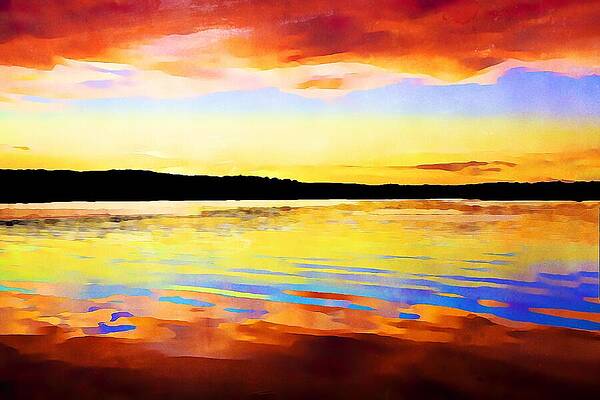 Canada Wall Art featuring the mixed media As Above So Below - Digital Paint by Tatiana Travelways