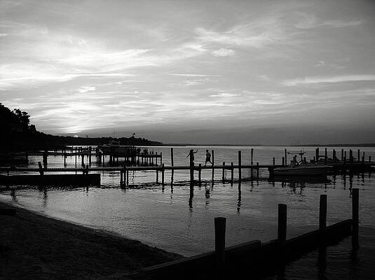 Water Wall Art featuring the photograph As The Sun Sets by La Dolce Vita