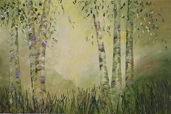 Wall Art featuring the painting Aspen Dreams by Raette Meredith