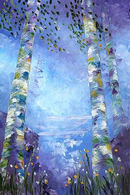 Wall Art featuring the painting Aspen Refresh by Raette Meredith