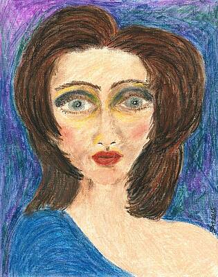 Woman Wall Art featuring the painting Aubrey by Stacey Torres