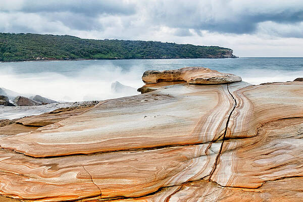 Beach Photograph - Bare Island Rock Platforms 1 by Nicholas Blackwell