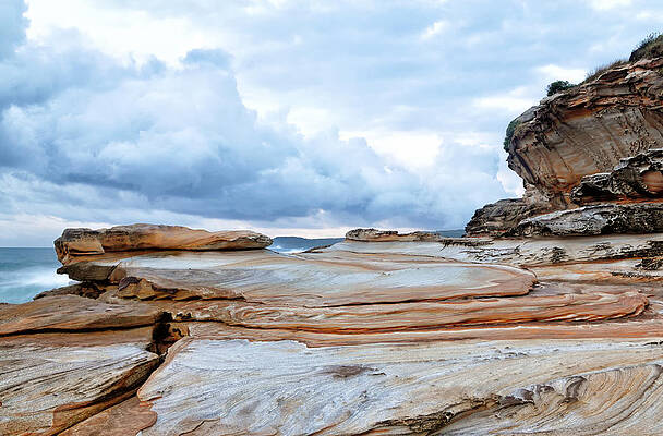 Rocky Photograph - Bare Island Rock Platforms 2 by Nicholas Blackwell
