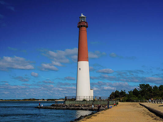 Wall Art featuring the photograph Barnegat Lighthouse by Louis Dallara