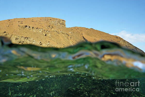 Wall Art featuring the photograph Bartolome Island Rock And Water Surface by Sami Sarkis Photography