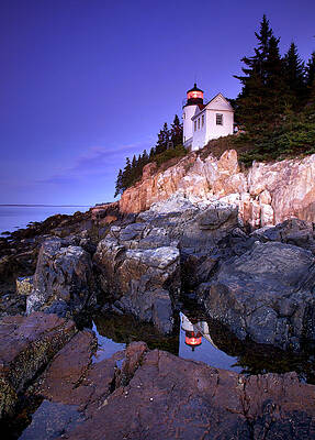 Wall Art featuring the photograph Bass Harbor Light House by Alberto Audisio