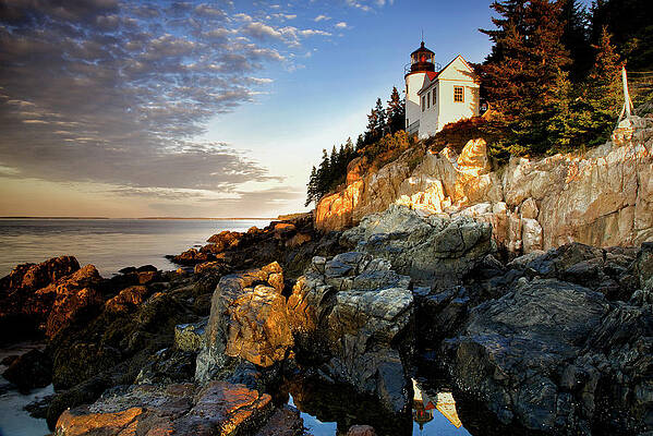 Wall Art featuring the photograph Bass Harbor Light House2 by Alberto Audisio