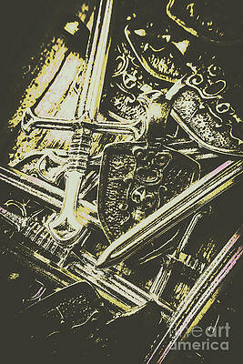 Wall Art featuring the photograph Battle Ready In The Dark Ages by Jorgo Photography