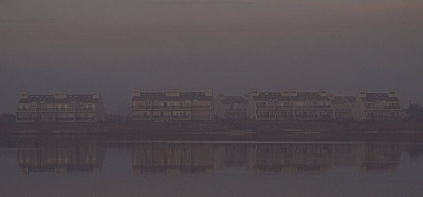 Reflection Photograph - Beach Condos by Robert Newman