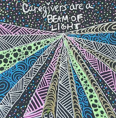 Carer Wall Art featuring the drawing Beam Of Light by Carole Brecht