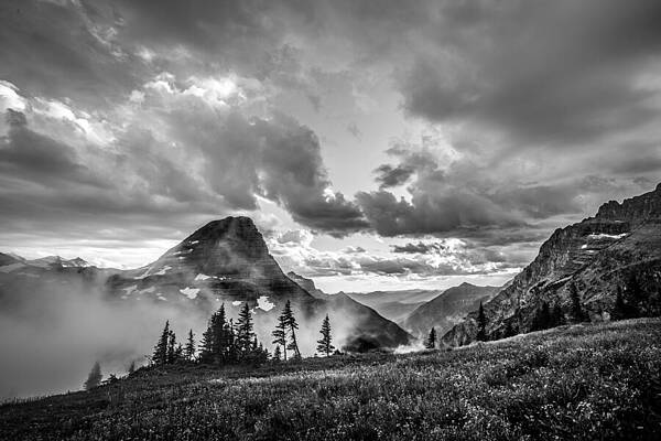 Wall Art featuring the photograph Bearhat Mystique - Glacier National Park by Adam Mateo Fierro