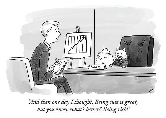 Fluffy's Boardroom Success Wall Art