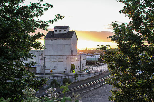 Spring Photograph - Bellingham Warehouse At Sunset by Tom Cochran