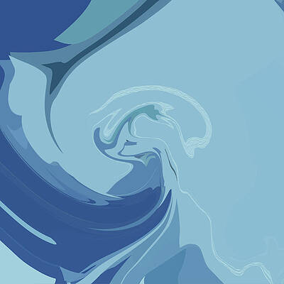 Wall Art featuring the digital art Bend In The River by Gina Harrison