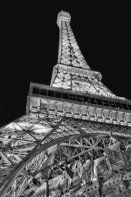 Eiffel Tower at Night Photograph
