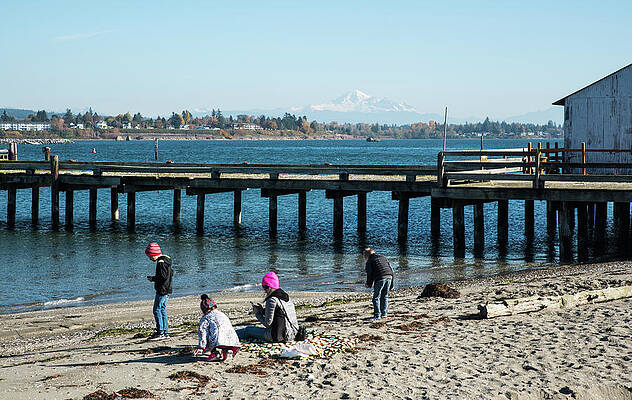 Beach Photograph - Blaine Beach Family by Tom Cochran