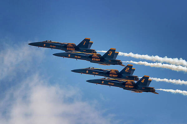 Photograph - Blue Angels Diamond Pass by American Landscapes