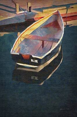 Wall Art featuring the painting Blue by Jeffrey Kolker