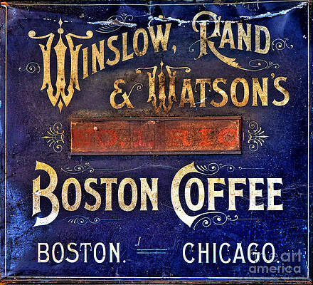 Wall Art featuring the photograph Boston Coffee by Olivier Le Queinec